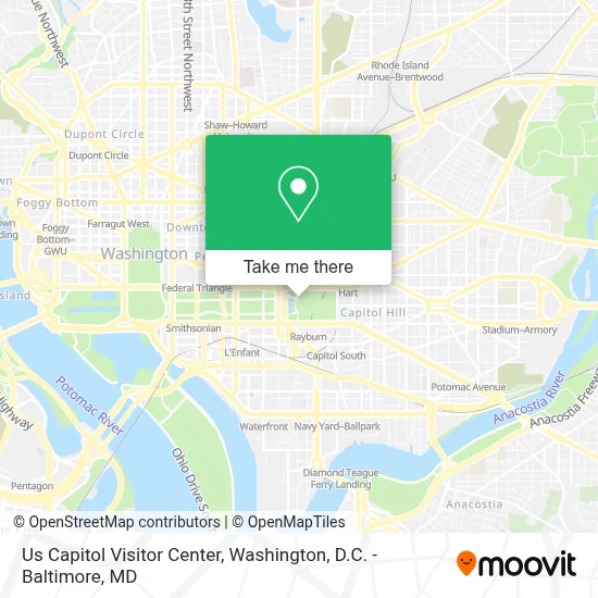 Us Capitol Visitor Center map
