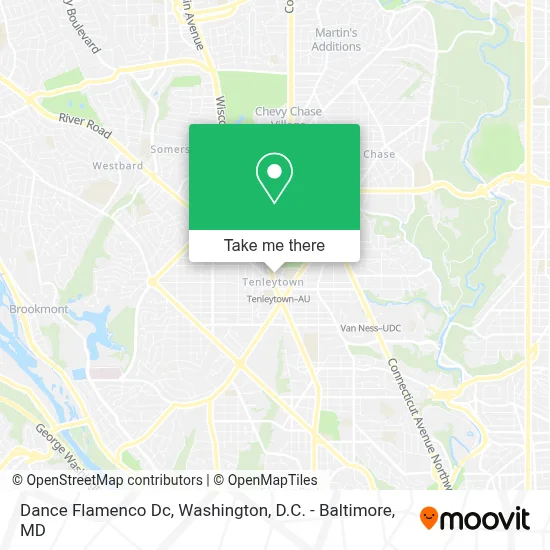 Dance Flamenco Dc map