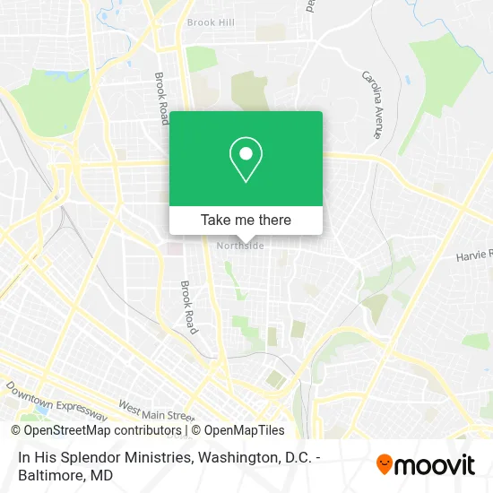 In His Splendor Ministries map
