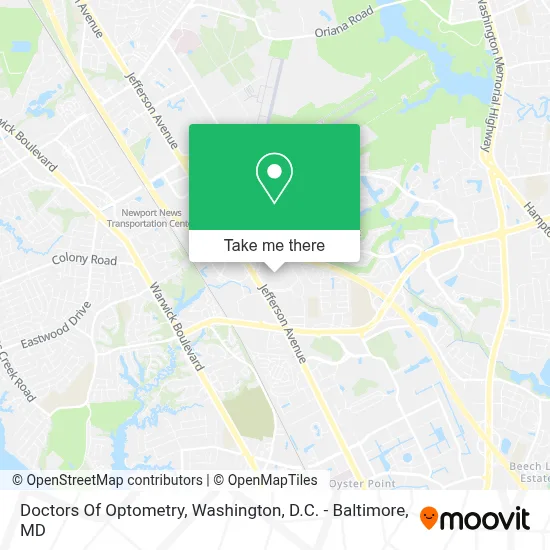Doctors Of Optometry map