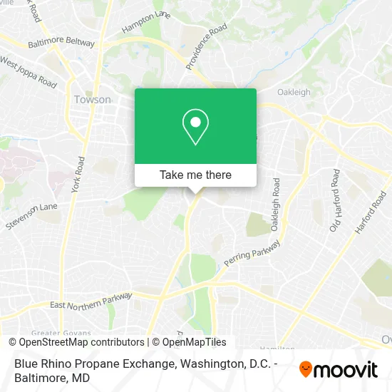 Blue Rhino Propane Exchange map
