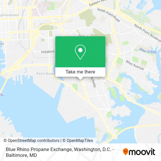 Blue Rhino Propane Exchange map