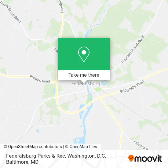 Federalsburg Parks & Rec map