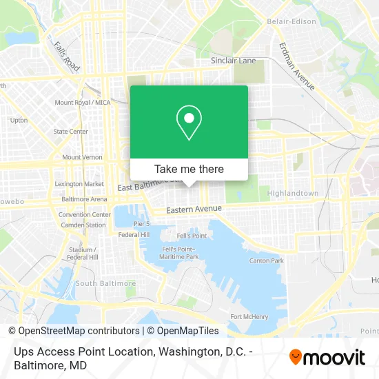 Ups Access Point Location map