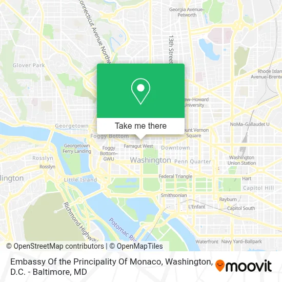Embassy Of the Principality Of Monaco map