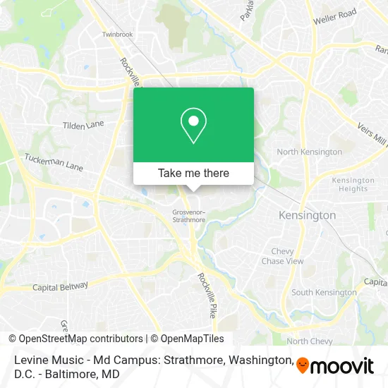 Levine Music - Md Campus: Strathmore map