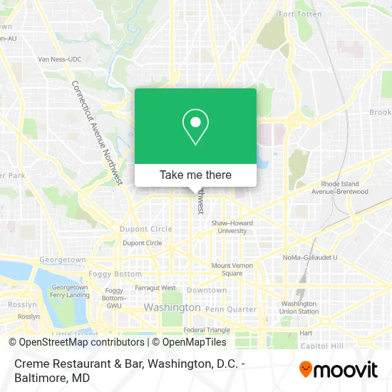 Creme Restaurant & Bar map