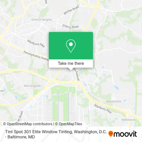 Tint Spot 301 Elite Window Tinting map