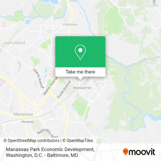 Manassas Park Economic Development map
