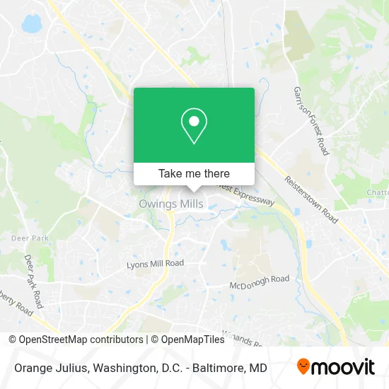 Orange Julius map