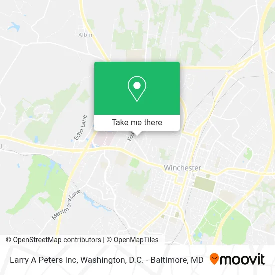 Larry A Peters Inc map