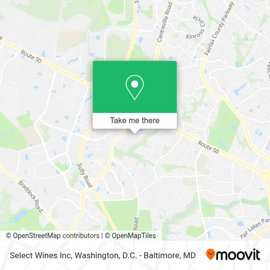 Select Wines Inc map