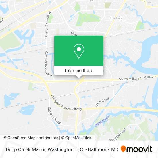Deep Creek Manor map