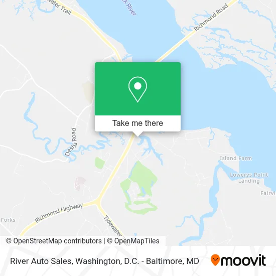 River Auto Sales map