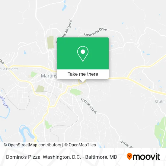 Domino's Pizza map