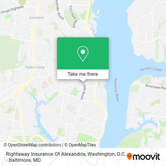 Rightaway Insurance Of Alexandria map