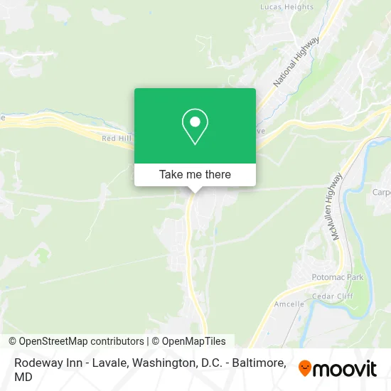 Rodeway Inn - Lavale map