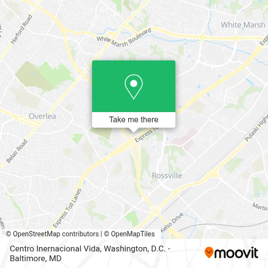 Centro Inernacional Vida map