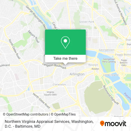 Northern Virginia Appraisal Services map