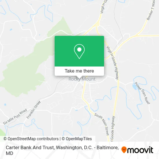 Carter Bank And Trust map