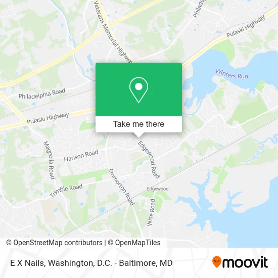 E X Nails map
