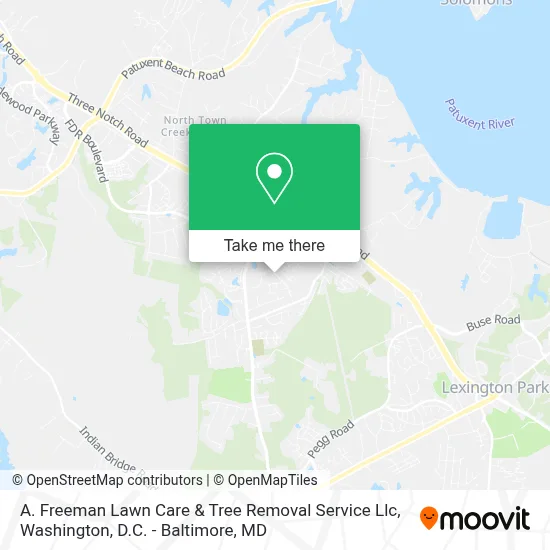 A. Freeman Lawn Care & Tree Removal Service Llc map