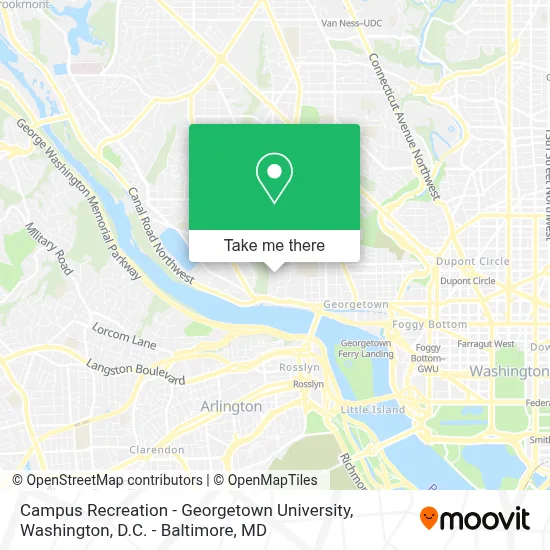 Campus Recreation - Georgetown University map