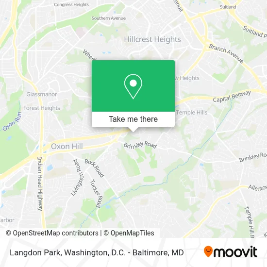 Langdon Park map