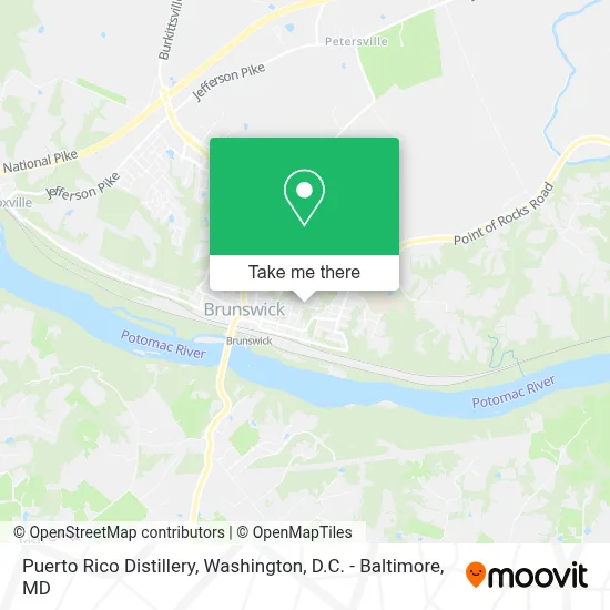 Puerto Rico Distillery map