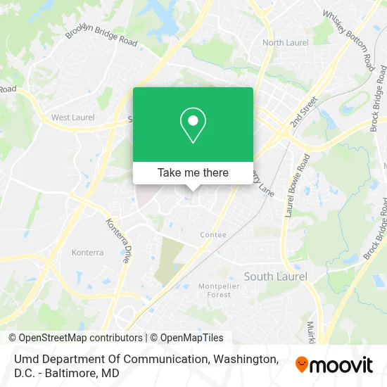 Umd Department Of Communication map