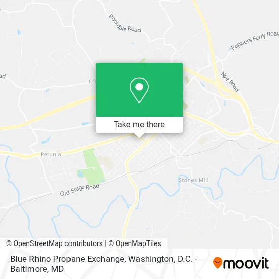 Blue Rhino Propane Exchange map