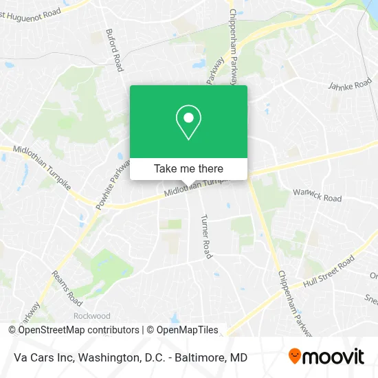 Va Cars Inc map