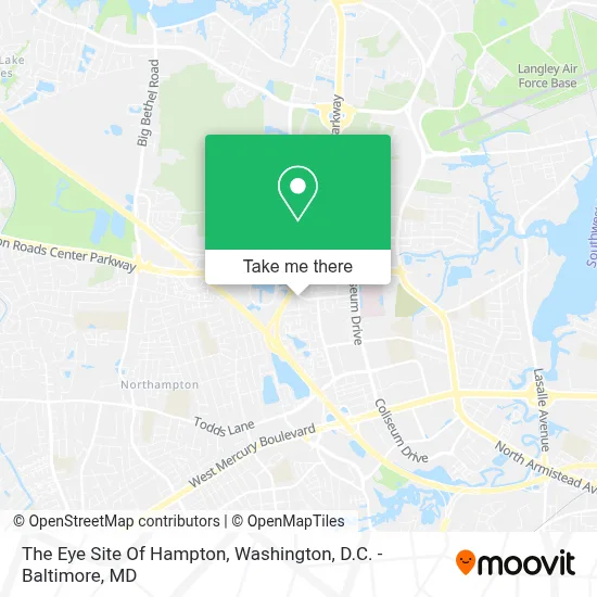 The Eye Site Of Hampton map