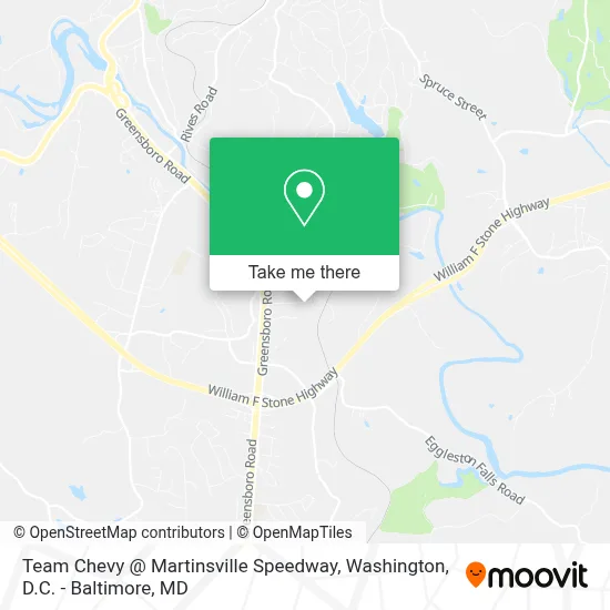 Team Chevy @ Martinsville Speedway map