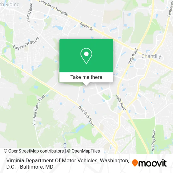 Virginia Department Of Motor Vehicles map
