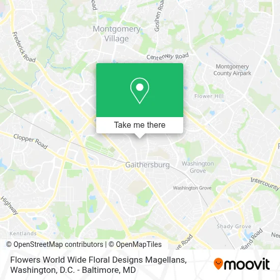 Flowers World Wide Floral Designs Magellans map