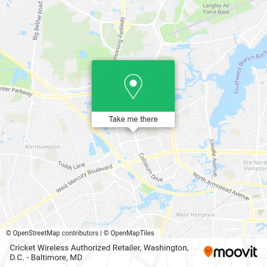 Cricket Wireless Authorized Retailer map