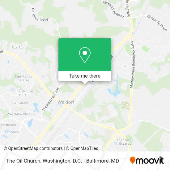 The Oil Church map