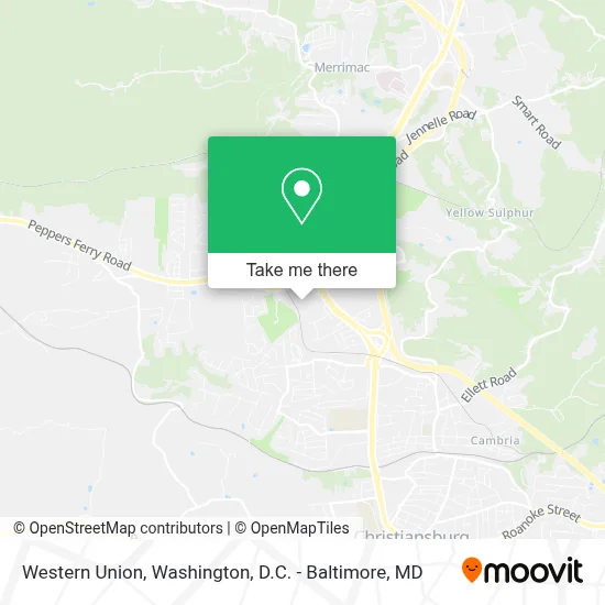Western Union map