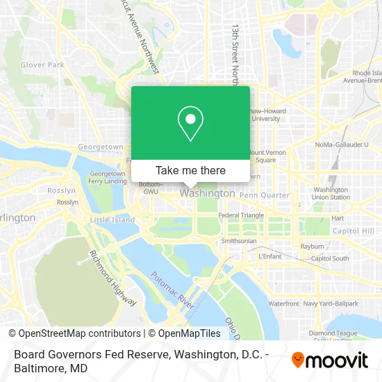 Board Governors Fed Reserve map