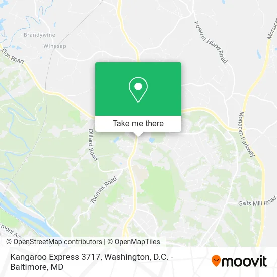 Kangaroo Express 3717 map