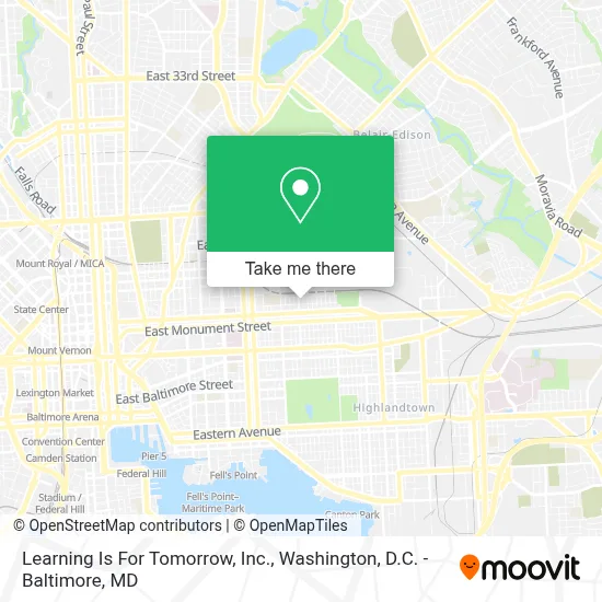 Learning Is For Tomorrow, Inc. map