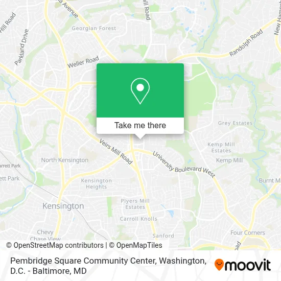 Pembridge Square Community Center map