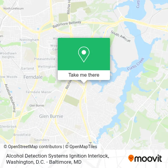 Alcohol Detection Systems Ignition Interlock map