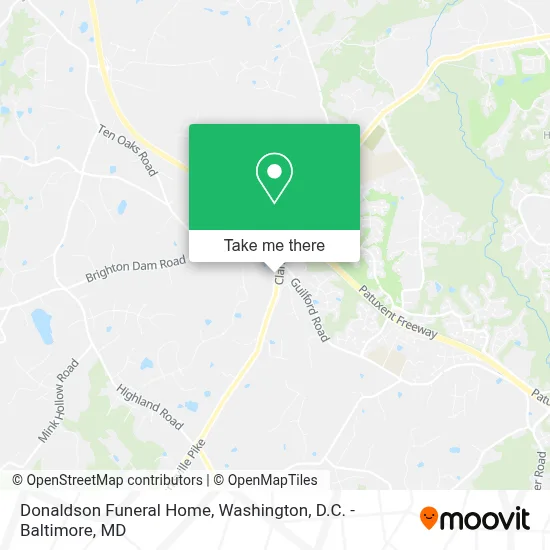 Donaldson Funeral Home map