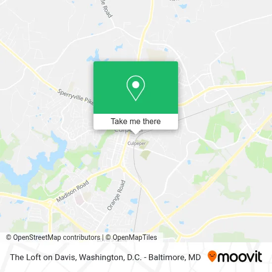 The Loft on Davis map