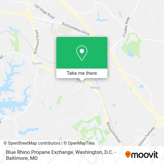Blue Rhino Propane Exchange map