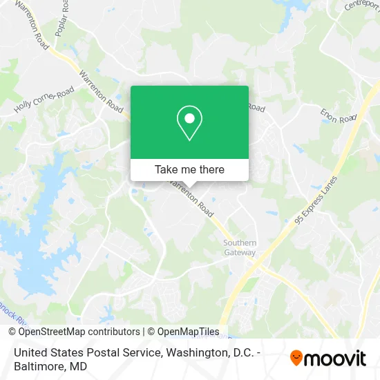United States Postal Service map