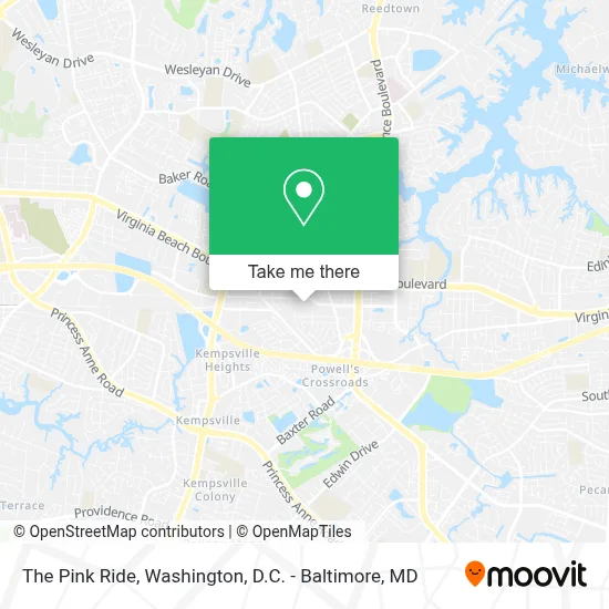 The Pink Ride map