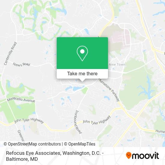 Refocus Eye Associates map